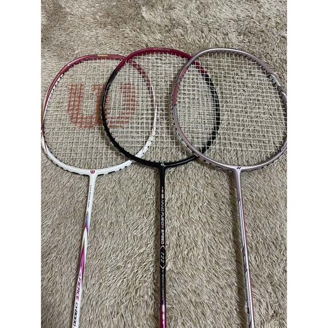 YONEX(ヨネックス)のバドミントンラケット3本セット スポーツ/アウトドアのスポーツ/アウトドア その他(バドミントン)の商品写真