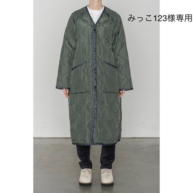 OLIVEDRAB素材HYKE(ハイク) QUILTED LINER COAT