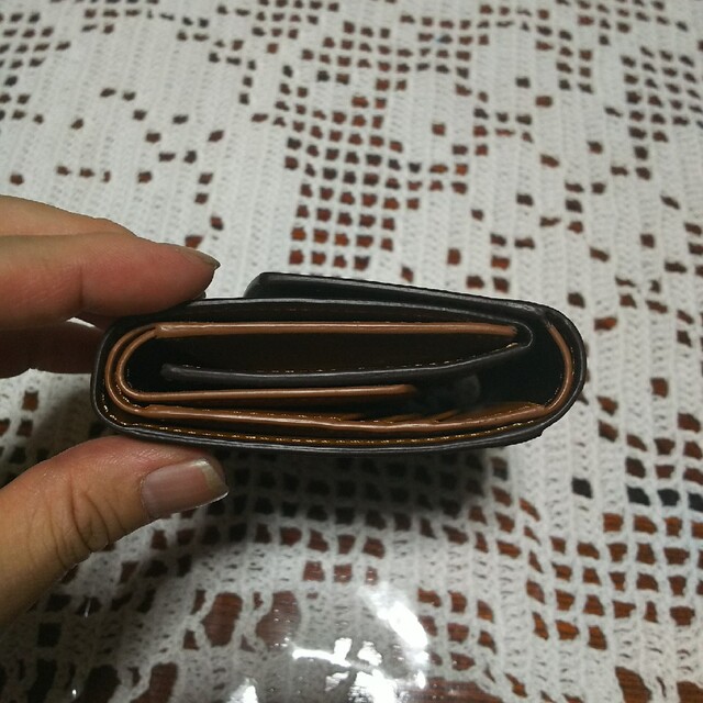 新品　ガレリアント　メンズ　コンパクト三つ折り財布　チョコ 6