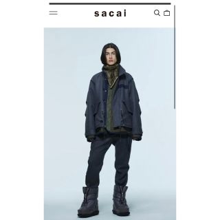 サカイ(sacai)のicchy様限定　sacai 22aw Melton Blouson GRAY(ブルゾン)