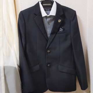 ミチコロンドン(MICHIKO LONDON)の卒業式　165　男の子　スーツ　チャコールグレー　ミチコロンドン　3点セット(ドレス/フォーマル)