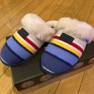 アグ(UGG)のUGG ✖️ PENDLETON ムートンスリッパ　室内履き　新品未使用(スリッパ/ルームシューズ)