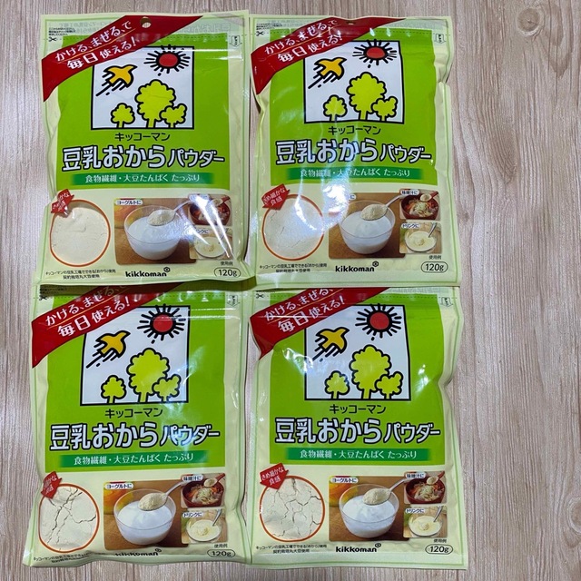 （120g*4袋）????????????????の通販　????　｜キッコーマン　キッコーマン　480g　ならラクマ　by　ツキヲメデル　????????????｡　豆乳おからパウダー