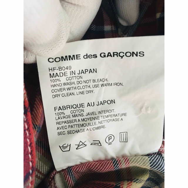 COMME des GARCONS(コムデギャルソン)の【良品★希少★メンズM】コムデギャルソンオム 肉厚 長袖 シャツ 予備ボタン付き メンズのトップス(シャツ)の商品写真