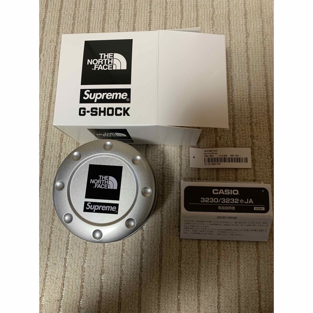 【Supreme】TheNorthFace x G-Shock/白/未使用品