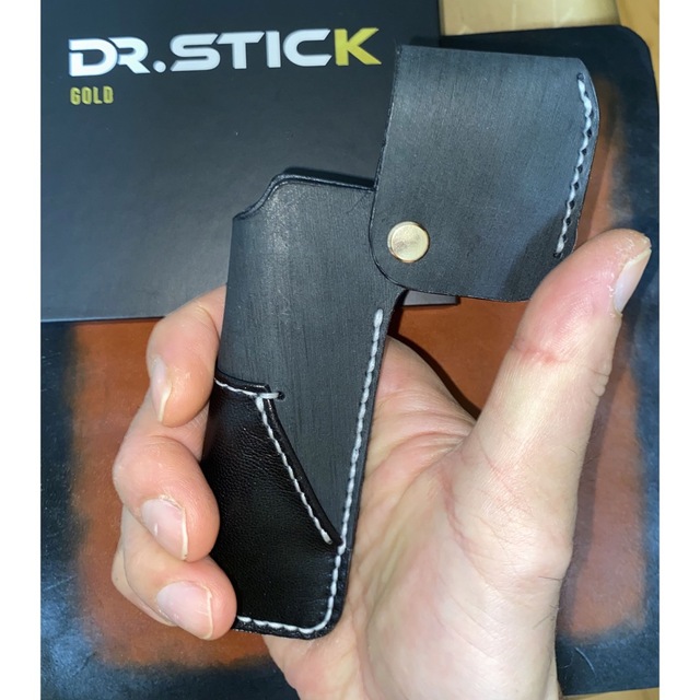 本革　電子タバコケース　DR.STICK typeX & DR.VAPE対応　黒 メンズのファッション小物(タバコグッズ)の商品写真