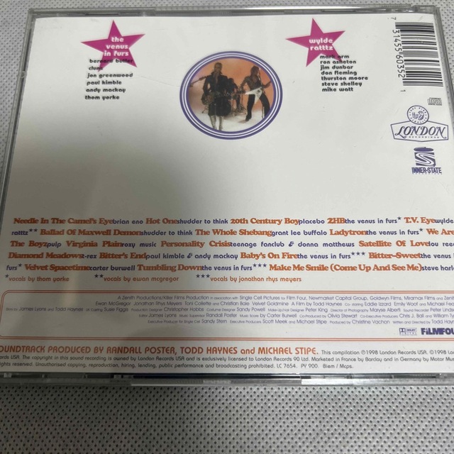 【中古】Velvet Goldmine/ベルベット・ゴールドマイン-UK盤 CD エンタメ/ホビーのCD(映画音楽)の商品写真