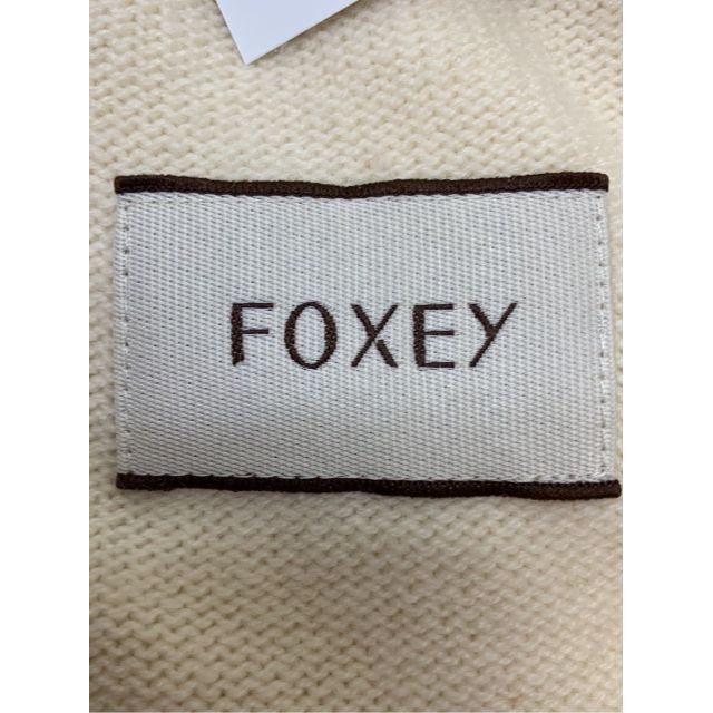 FOXEY フォクシー ダブルパールミンクカシミアロングカーディガン