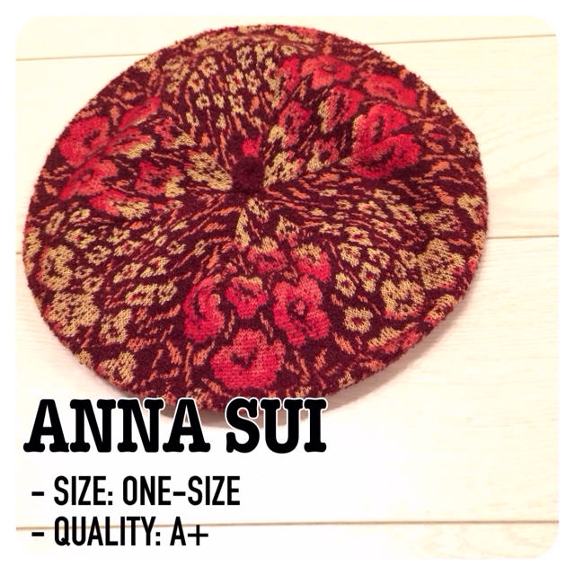 ANNA SUI(アナスイ)のANNA SUI★ゴブラン織のベレー帽 レディースの帽子(ハンチング/ベレー帽)の商品写真