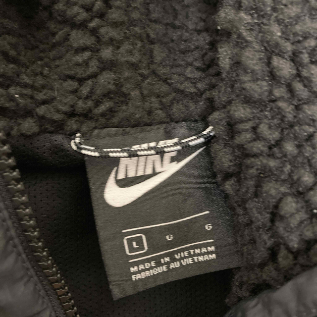 NIKE ナイキ ボア ハーフジップ パーカー フード付き 黒 ゆめまる着用