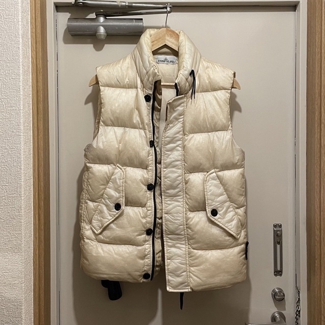 stone island garment dye down vest S