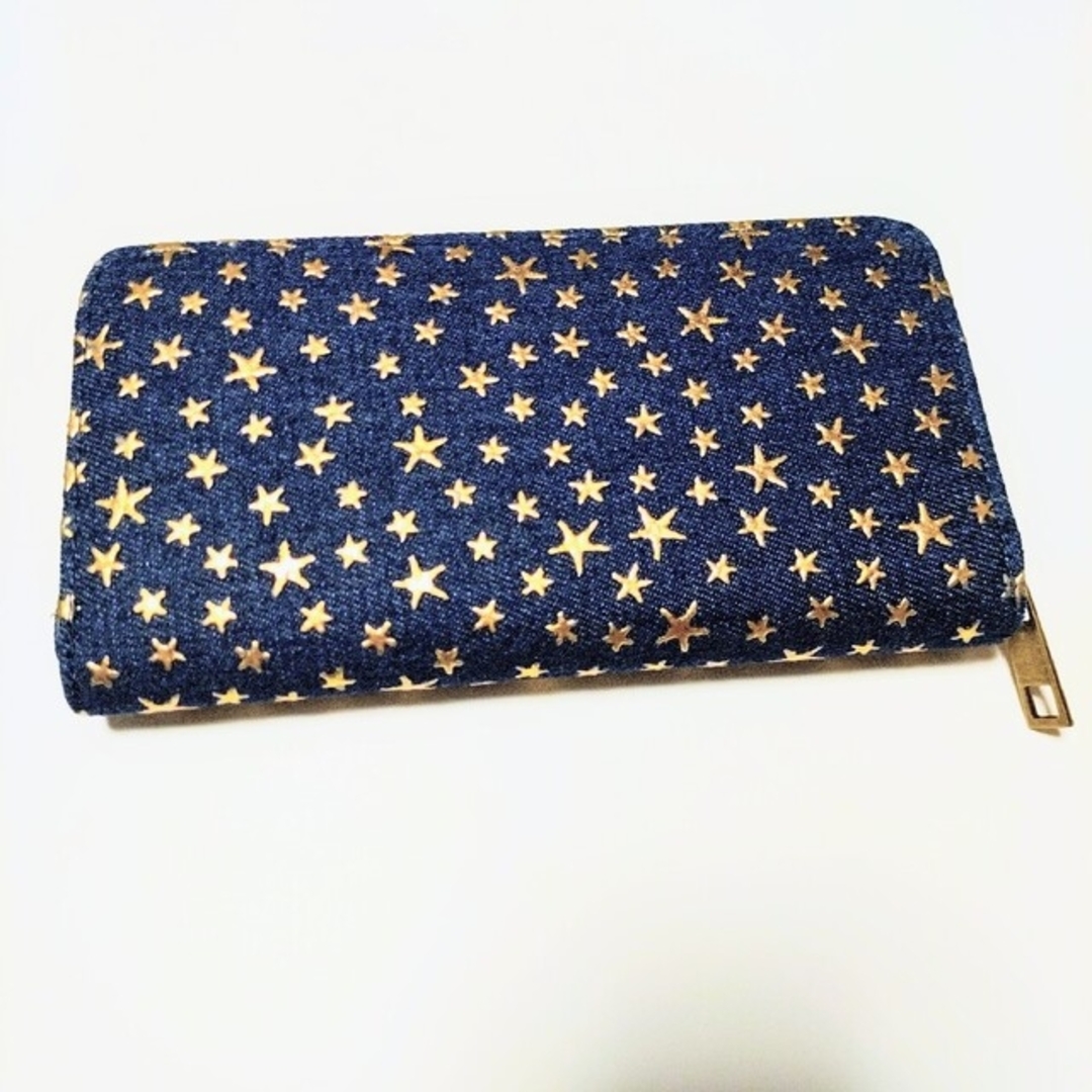 新品 星屑を散りばめたようなかわいいお財布 宇宙 星空 レディースのファッション小物(財布)の商品写真