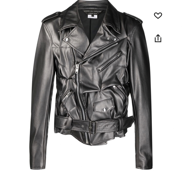 人気激安 GARCONS des COMME HOMME ライダースジャケット plus homme garcons des comme - PLUS ライダースジャケット