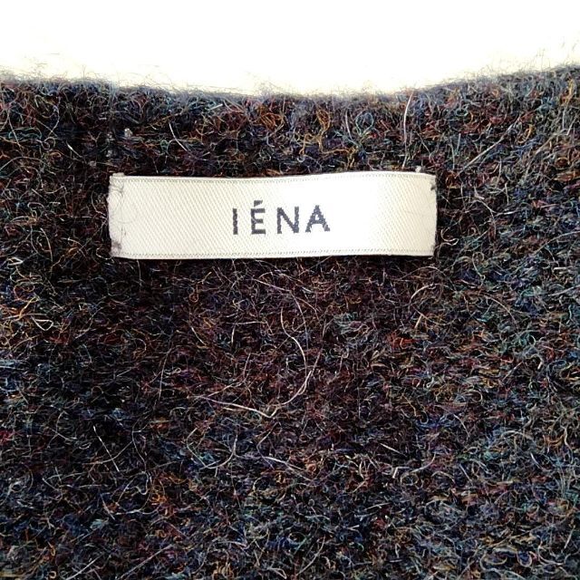 IENA(イエナ)のイエナ Vネックニット セーター モヘヤ混 ネイビー r7 レディースのトップス(ニット/セーター)の商品写真