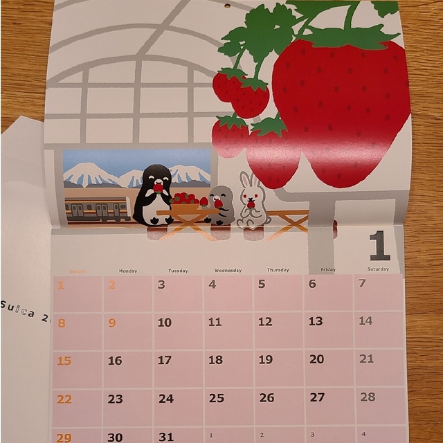 Suicaペンギン　カレンダー2023 インテリア/住まい/日用品の文房具(カレンダー/スケジュール)の商品写真