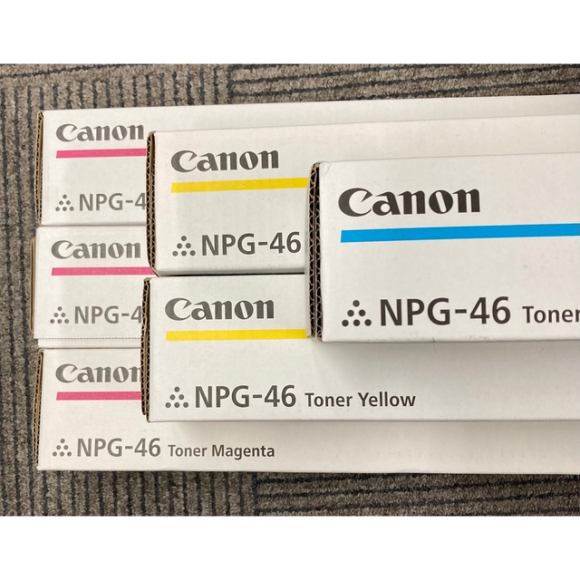 Canon純正トナー NPG-46 シアン１本/イエロー２本/マゼンタ3本 【2023福袋】