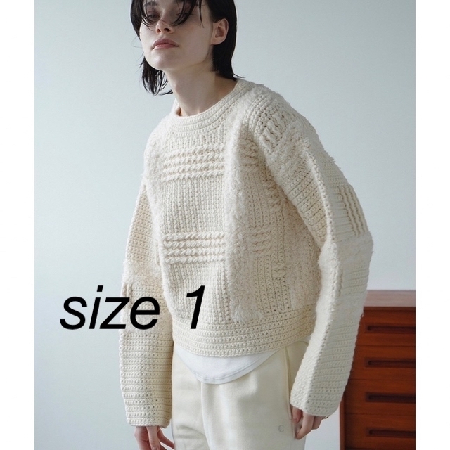 WIDE CHECK HAND KNIT