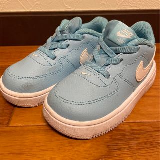 ナイキ(NIKE)の【NIKE】ベビーシューズ・水色（13㎝）(スニーカー)