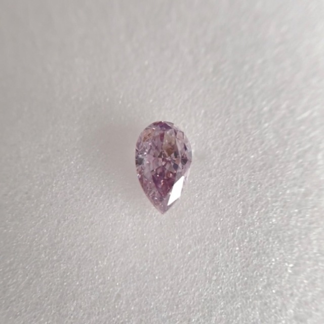 かわいい! 0.131ct 天然ピンクダイヤFANCY DEEP PURPLE PINK その他
