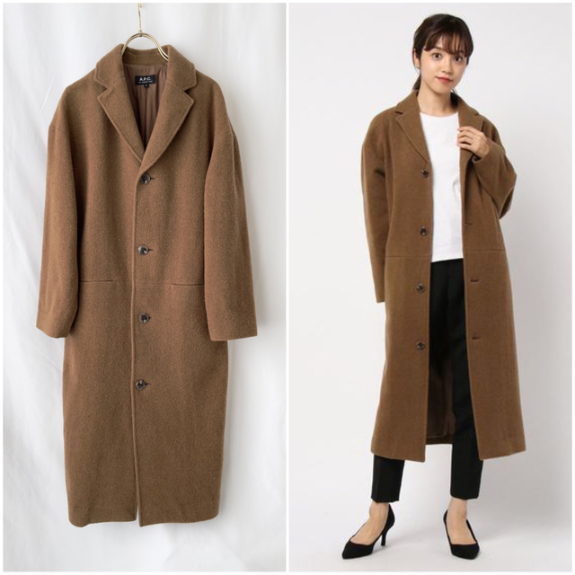 19AW A.P.C. ウールモッサチェスターコート サイズ34 75,900円