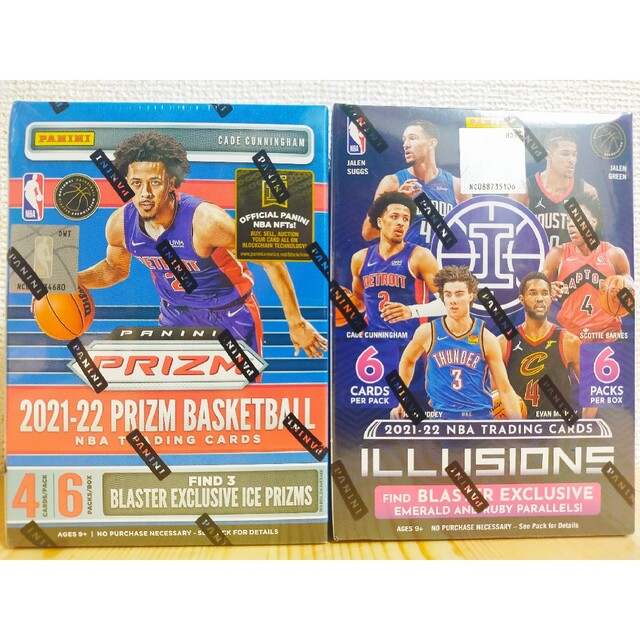 買取安い店 2個 NBA 2022 パニーニ プリズム イルージョンズ ブラスターボックス エンタメ/ホビー 