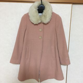 【未使用】ジルスチュアート　コート　キッズ　女の子　ロングコート　ピンク　130