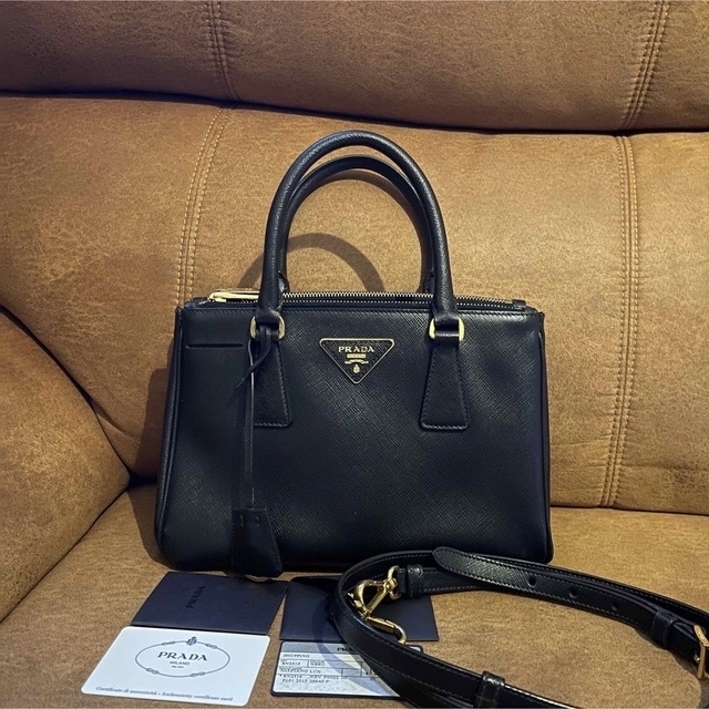 驚きの値段 PRADA - 2WAY ブラック ガレリア プラダ PRADA
