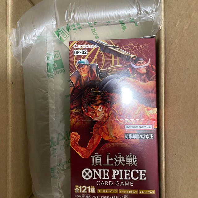 BANDAI(バンダイ)のONE PIECE カードゲーム 頂上決戦 1BOX エンタメ/ホビーのトレーディングカード(Box/デッキ/パック)の商品写真