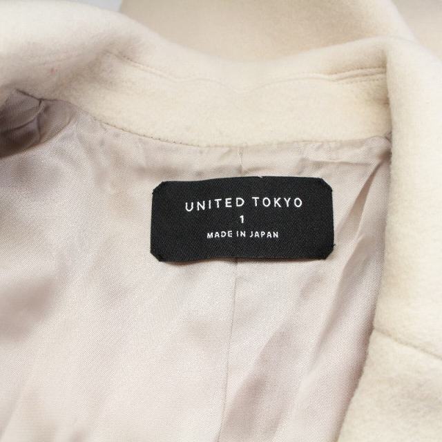 UNITED TOKYO(ユナイテッドトウキョウ)のユナイテッドトウキョウ チェスターコート ウール混 総裏地 1 S ベージュ レディースのジャケット/アウター(その他)の商品写真