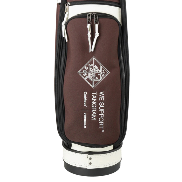 CLUBHAUS x TANGRAM CREW CADDY BAG Brown 1