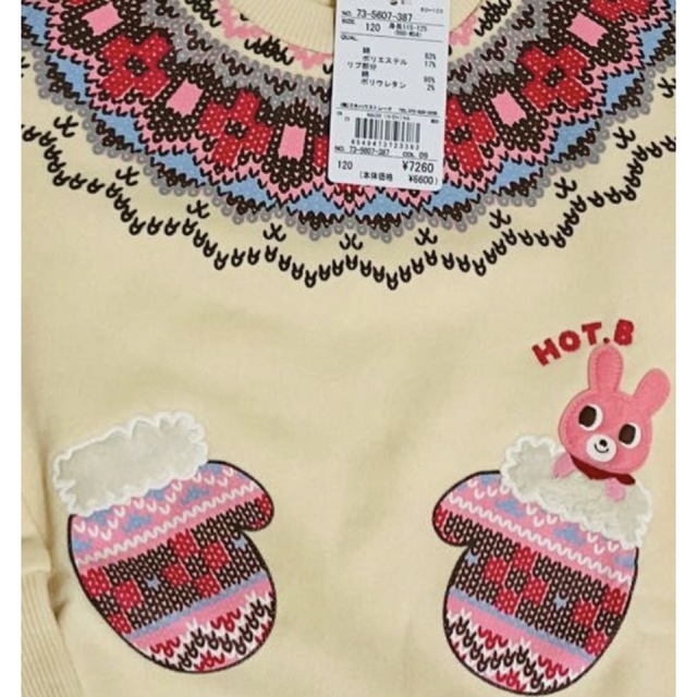 HOT BISCUITS(ホットビスケッツ)のミキハウス120 キッズ/ベビー/マタニティのキッズ服女の子用(90cm~)(Tシャツ/カットソー)の商品写真