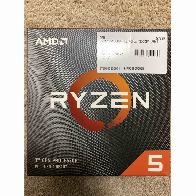 AMD Ryzen5 3600 BOX 美品