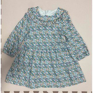 プチバトー(PETIT BATEAU)のPETIT BATEAU   プリント ワンピース　24m 86cm(ワンピース)