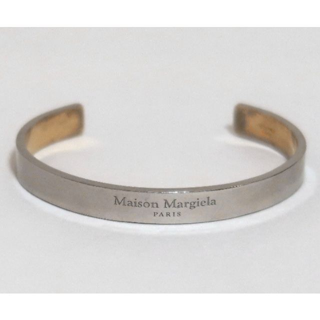 Maison Martin Margiela - 21AW 新品 メゾンマルジェラ シルバー ロゴ バングル 男女兼用 8mm