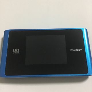 エヌイーシー(NEC)のSpeed Wi-Fi NEXT WX04 UQ WiMAX アクアブルー(PC周辺機器)