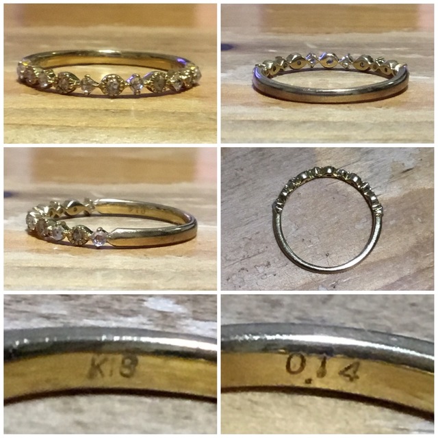 素敵⭐️ローズカット✨ダイヤモンド✨ゴールド✨リング✨約12号✨指輪 レディースのアクセサリー(リング(指輪))の商品写真
