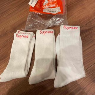 シュプリーム(Supreme)のsupreme Hanes ソックス シュプリーム ヘインズ 靴下 3足 セット(ソックス)