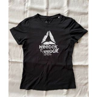 リーボック(Reebok)のリーボック　Tシャツ　レディース　ブラック　L(トレーニング用品)