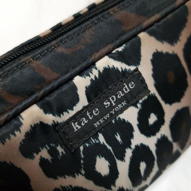 kate spade ケイトスペード ポーチ ヒョウ柄 レオパード