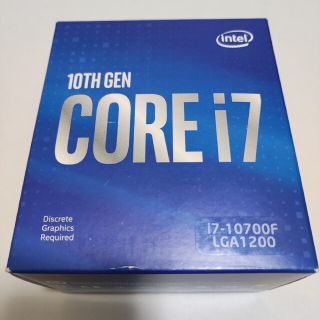 【中古】Intel Core i7-10700F BOX LGA1200(PCパーツ)