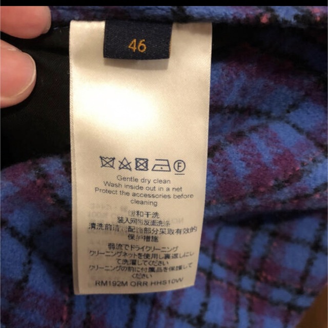 LOUIS VUITTON(ルイヴィトン)の売り切れました。LOUIS VUITTON クロップド フランネル ブルゾン メンズのジャケット/アウター(ブルゾン)の商品写真