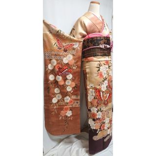振袖6点セット《重ね着風・暈し染め金彩鼓鶴草花文様》 www.bimakab.go.id