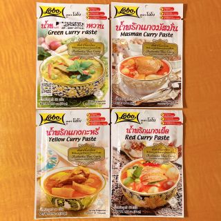 Lobo ロボー　タイ　カレーペースト4種セット(レトルト食品)