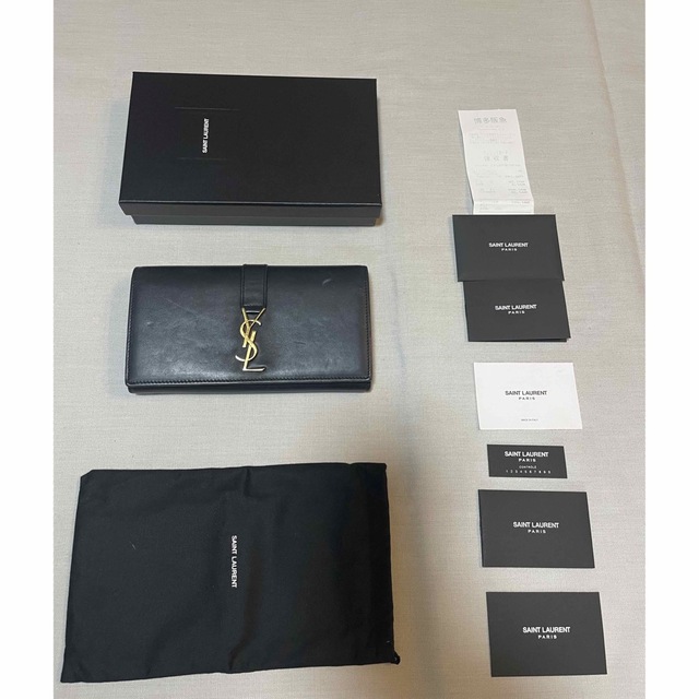 SAINT LAURENT  長財布　黒サンローラン長財布