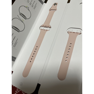 アップルウォッチ(Apple Watch)の正規品　Apple Watch  ベルト　ピンク(腕時計)