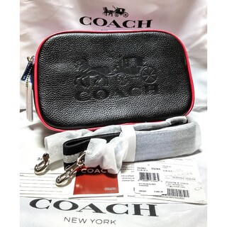 コーチ(COACH)の【新品 未使用】COACH コーチ ショルダー バッグ ブラック 紫 青(ショルダーバッグ)