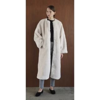 クラネ(CLANE)のCLANE   新品　MIX FUR COCOON COAT  (ロングコート)