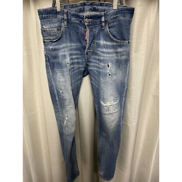 DSQUARED2(ディースクエアード)の【美品】ディースクエアードSKATER JEANライトインディゴデニム42 メンズのパンツ(デニム/ジーンズ)の商品写真