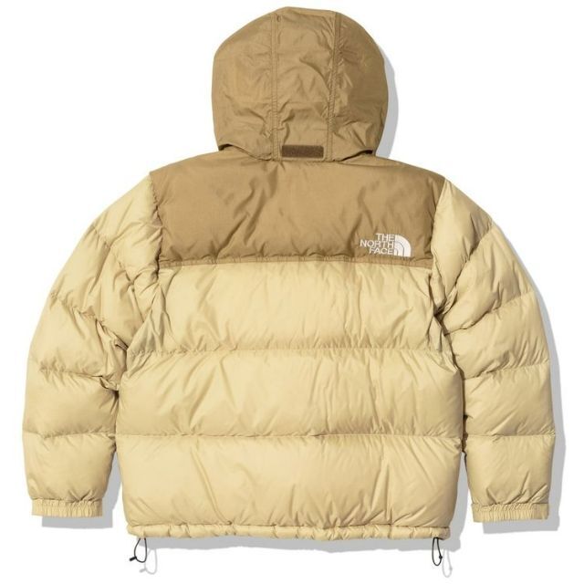 THE NORTH FACE(ザノースフェイス)のタグ付き新品 ショート ヌプシジャケット ケルプタン ベージュ XL レディースのジャケット/アウター(ダウンジャケット)の商品写真