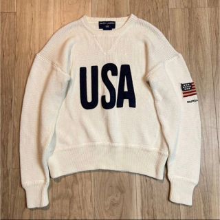 ポロラルフローレン(POLO RALPH LAUREN)の90s POLO SPORT RALPH LAUREN セーター USA星条旗(ニット/セーター)